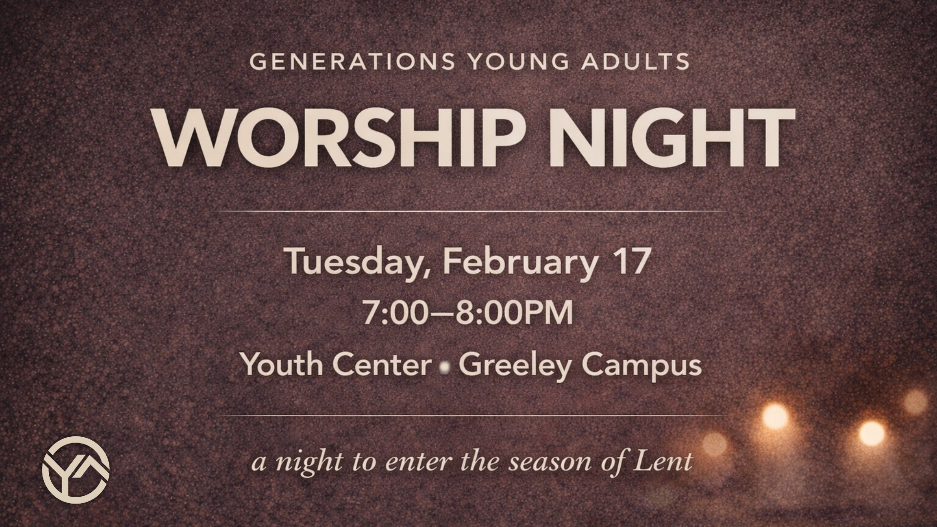 YA Worship Night
